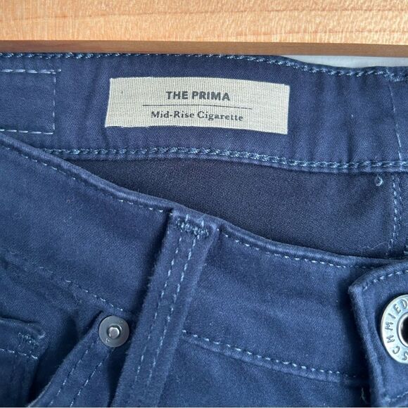 AG Adriano Goldschmied The Prima Mid Rise Cigarette Skinny Pants in Blue - Picture 5 of 11